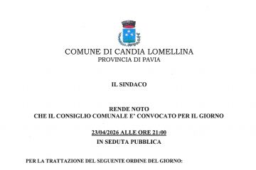Convocazione Consiglio Comunale del 23/04/2026