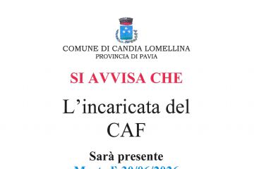 Avviso per servizio Caf