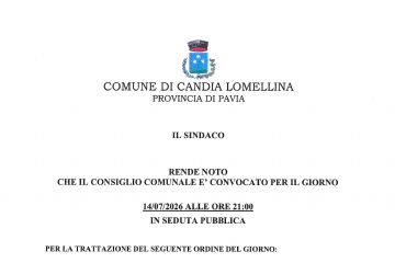 Convocazione Consiglio Comunale del 14/07/2026